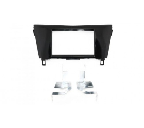 2-DIN frame Nissan Qashqai  Rogue  X-Trail 14- piano zwart