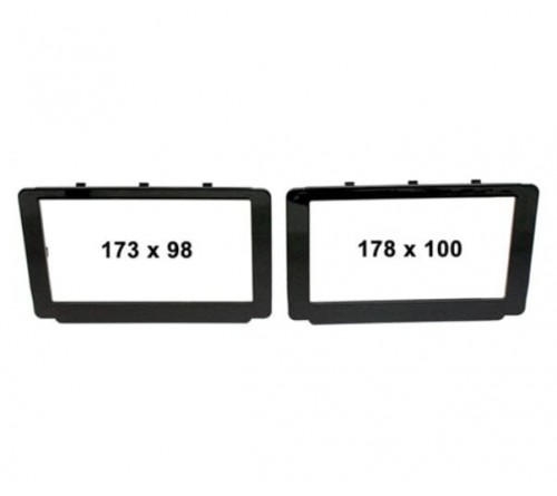 2-DIN frame Toyota Hilux 15-18 zwart