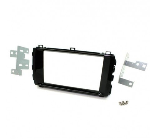 2-DIN frame Toyota Auris 12-16 Hilux 12-16 Piano zwart