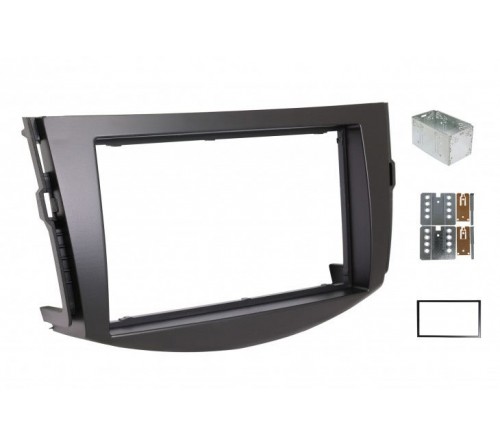 2-DIN frame Toyota RAV4 06-13 met metaal  zwart