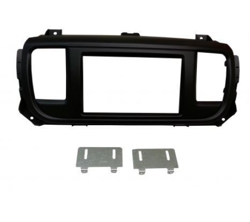 2-DIN frame Citroen Jumpy  Expert  Vivaro  Proace 16- zwart