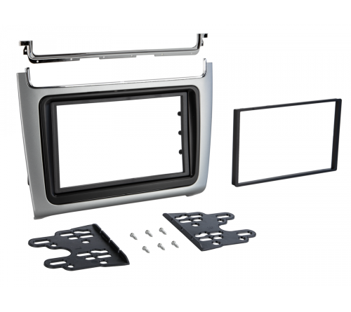 2-DIN frame VW Polo 14-18 zilver