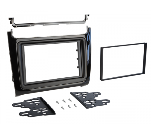 2-DIN frame VW Polo 14-18 piano zwart