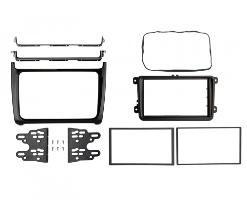 2-DIN frame VW Polo 14-18 piano zwart