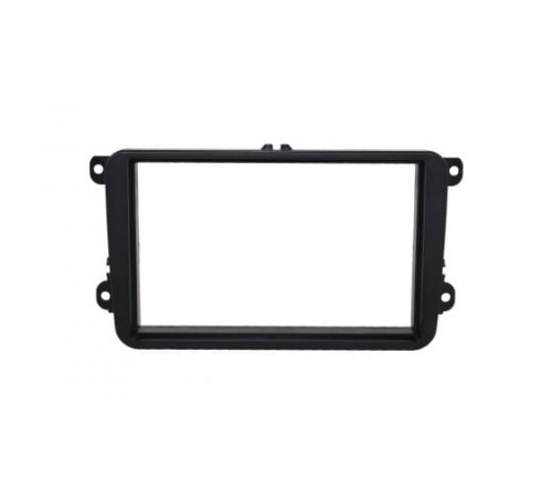 2-DIN frame Skoda  VW Golf 5-6  T5 08-15 zwart