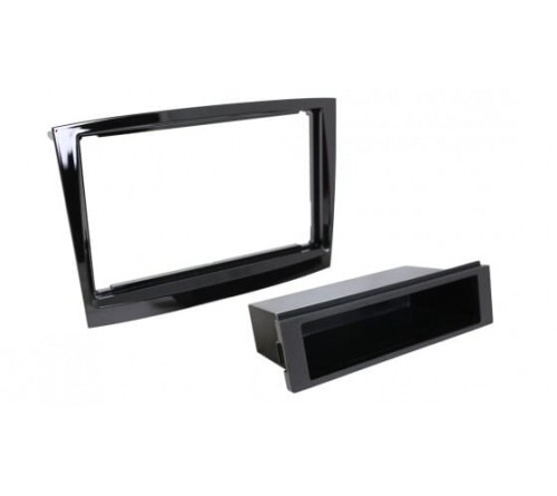 2-DIN frame Fiat Doblo 15- met bakje  zwart