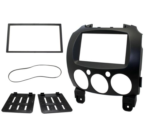 2-DIN frame Mazda 2-serie 07-14 , zwart