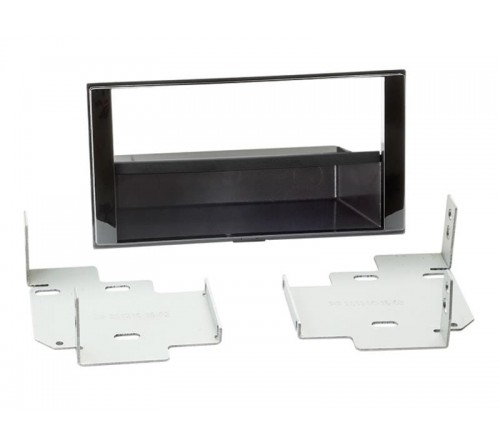 2-DIN frame Nissan Note 13-17 met bakje  piano zwart