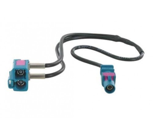 adapterkabel 30 cm Y spitter Fakra M - Fakra F 90°