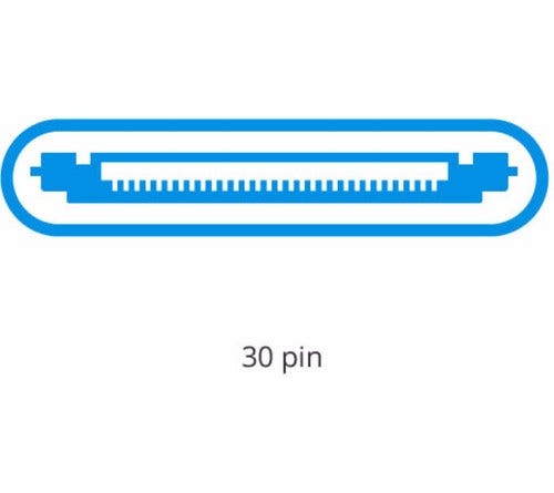 Datakabel usbA - 30 Pin Apple MA591G wit 1.2m
