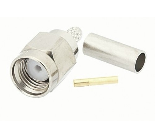 kabelconnector krimp SMA M - RG174