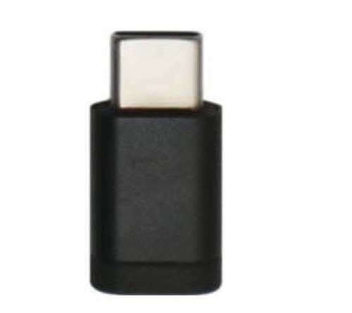 Kabeladapter micro-usb F - usbC Bury 0.02 m zwart