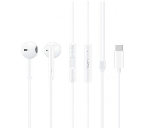 Huawei CM33 USB-C stereo headset wit.