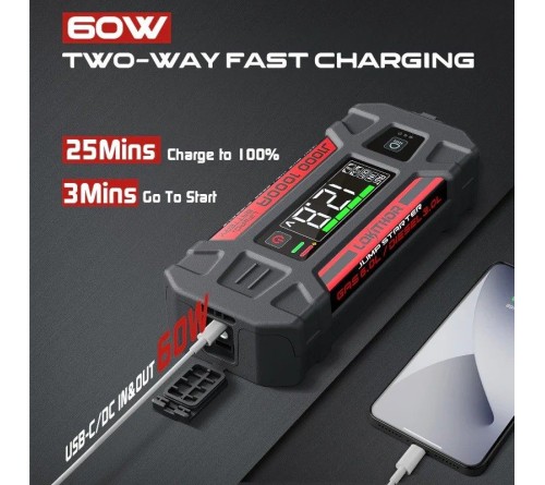 Lokithor J1000 1000A Lithium Jumpstarter 12V (26Wh)