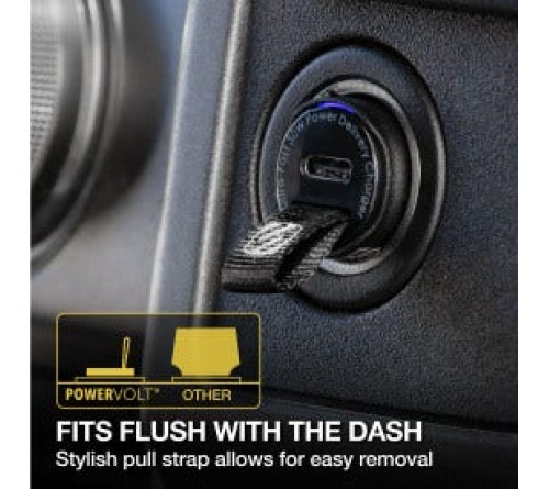 Lader 12/24V Scosche 30W 1x usbC PD 3.0 zwart