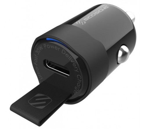 Lader 12/24V Scosche 30W 1x usbC PD 3.0 zwart
