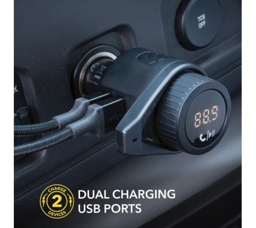 Wireless Carkit FM transmitter 12W 2x usbA