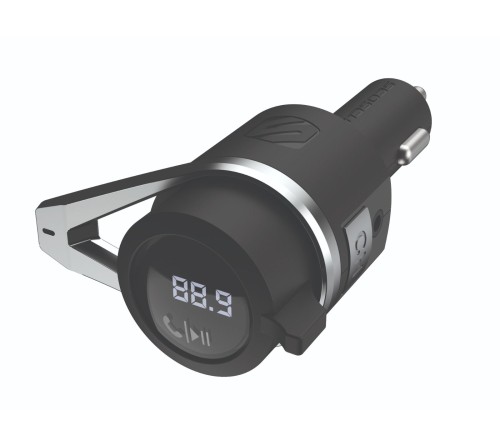 Wireless Carkit FM transmitter 18W PD 1x usbA 1xusbC 1xjack