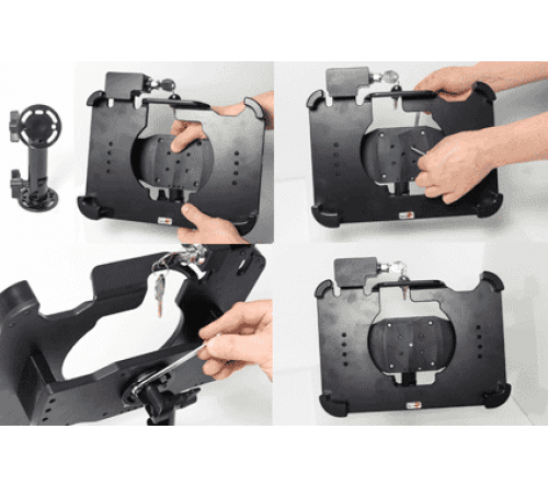 Brodit houder Zebra ET50/55 10.1" keylock/exp/rugged frame