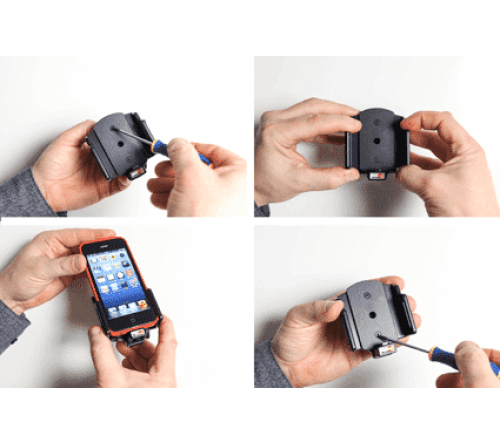 Brodit houder verstelbaar 59-63/6-10mm lightn.->usb-A iPh 5