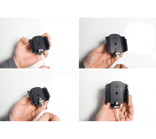 Brodit houder verstelbaar 59-63/6-10mm lightn.->usb-A iPh 5