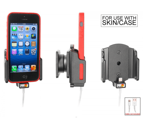 Brodit houder verstelbaar 59-63/6-10mm lightn.->usb-A iPh 5
