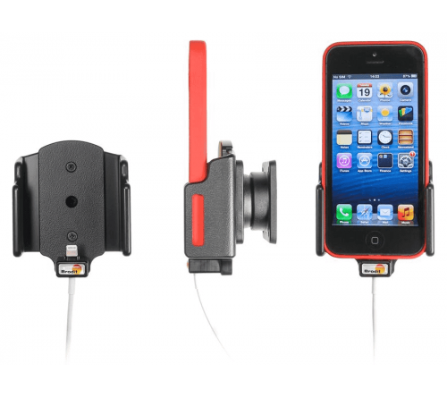 Brodit houder verstelbaar 59-63/6-10mm lightn.->usb-A iPh 5