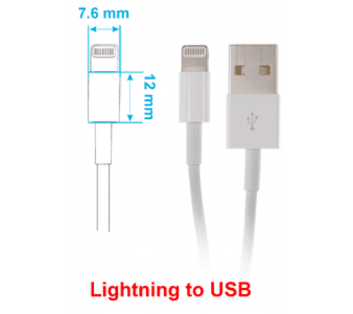 Brodit houder verstelb.59-63/6-10 iPhone SE/5S lightn.->USB