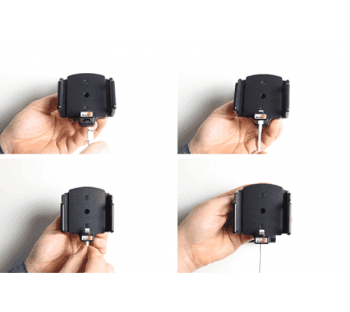 Brodit houder verstelbaar 62-77/9-13mm lightn.->usb-A iPh 5