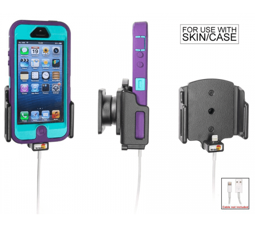 Brodit houder verstelbaar 62-77/9-13mm lightn.->usb-A iPh 5