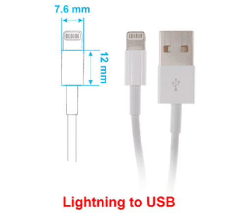Brodit houder verstelbaar 62-77/9-13mm lightn.->usb-A iPh 5