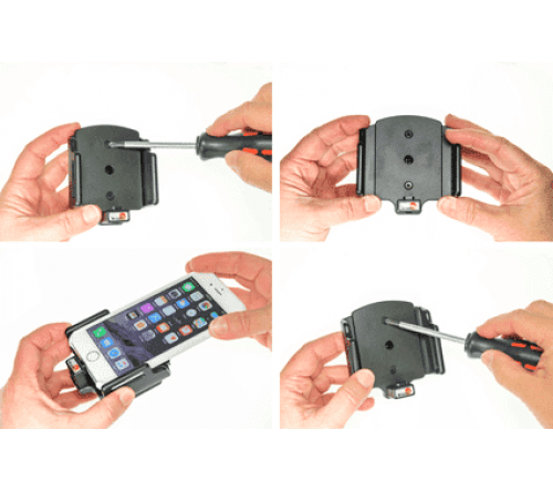 Brodit houder verstelbaar 62-77/2-10mm lightn.->usb-A iPh 6