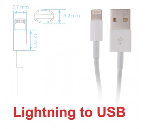 Brodit houder verstelbaar 62-77/2-10mm lightn.->usb-A iPh 6