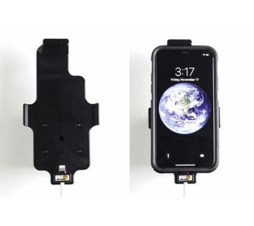 Brodit houder iPhone X/Xs (144-150/2-11mm)  lightning->USB