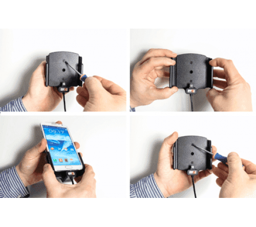 Brodit h/l micro-usb verstelb 75-89/9-13mm usb-A sig.