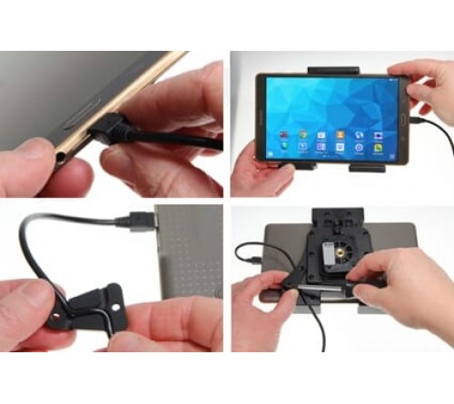 Brodit h/l Tablet verstelb.120-150 mm met USB sig.-micro USB