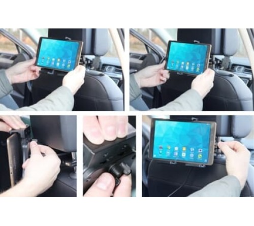 Brodit h/l Tablet verstelb 120-150mm micro-usb-usb-A sig.