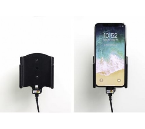 Brodit houder/lader Apple iPhone X/Xs USB sig.plug-padded