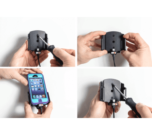 Brodit h/l lightning verstelb 62-77/9-13mm usb-A fixed