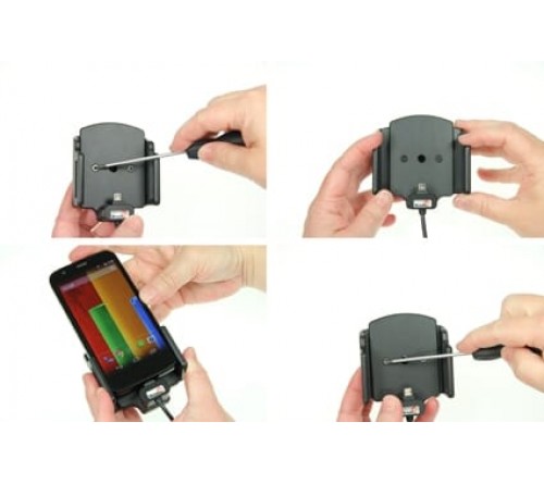 Brodit h/l micro-usb verstelb 62-77/6-10mm usb-A fixed