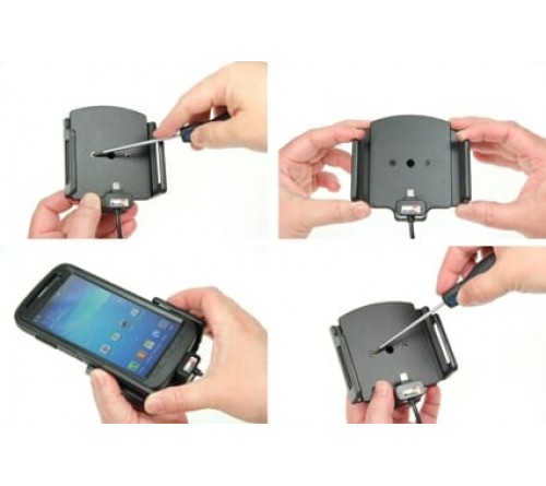 Brodit h/l micro-usb verstelb 75-89/6-10mm usb-A fixed