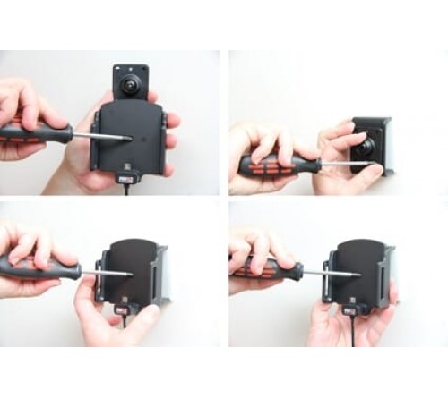 Brodit h/l micro-usb verstelb 75-89/12-16mm usb-A fixed