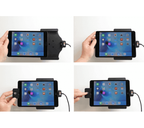 Brodit houder/lader Apple iPad Mini 4/5 USB sig. plug LOCK