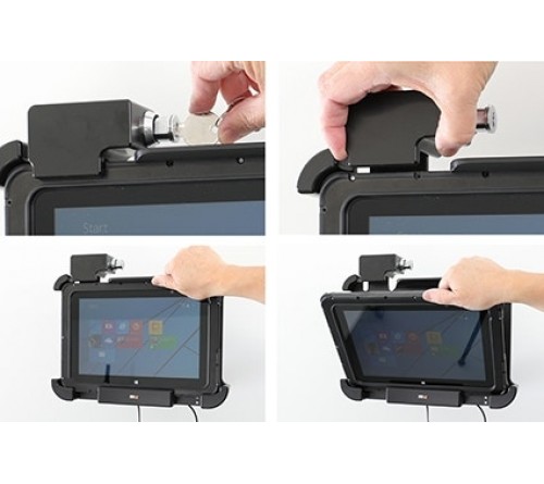 Brodit houder Zebra ET50/55 10.1" keylock/DC/USB-host/rugged