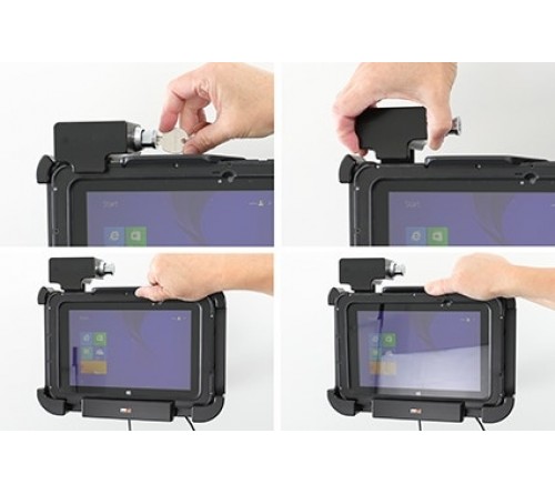 Brodit houder Zebra ET50/55 8.3" keylock/DC/USB-host/rugged