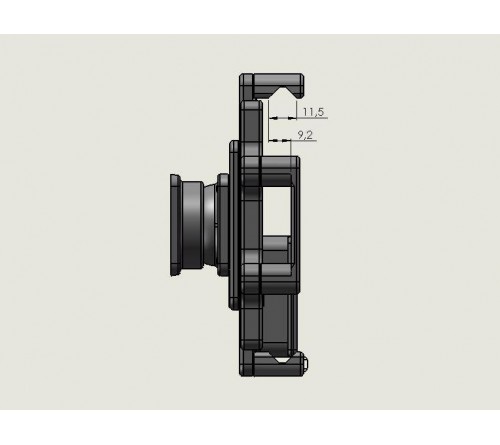 Brodit houd.Uni.Tablet 115-138/ 180-210mm met veerweerstand