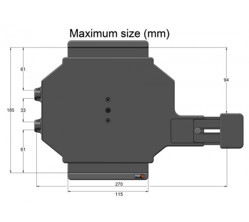 Brodit houd.Uni.Tablet 160-185/ 240-270mm met veerweerstand