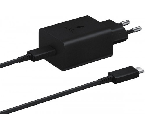 Lader 230V Samsung EP-T4511XBEGEU 45W usbC + usbC zwart PD3