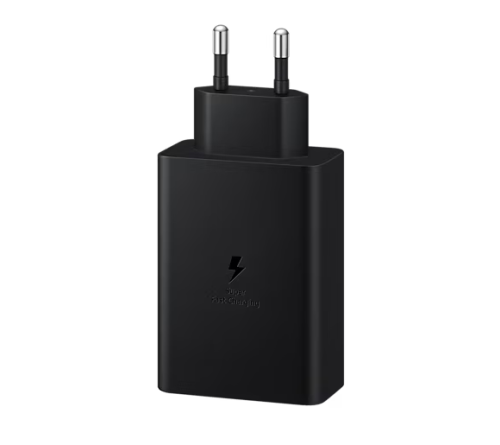 Lader 230V Samsung EP-T6530NBEGEU 1xusbA  2x usbC zwart