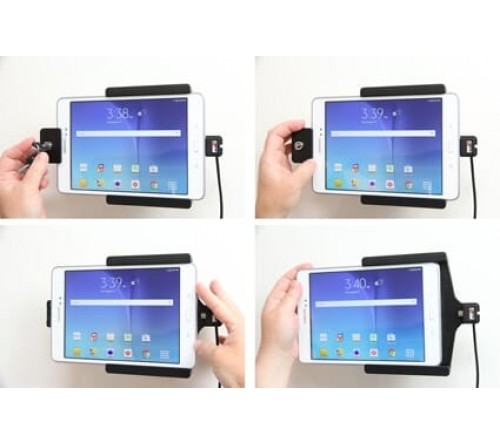 Brodit houder/lader Sam.Galaxy Tab A 8.0 USB sig.plug LOCK